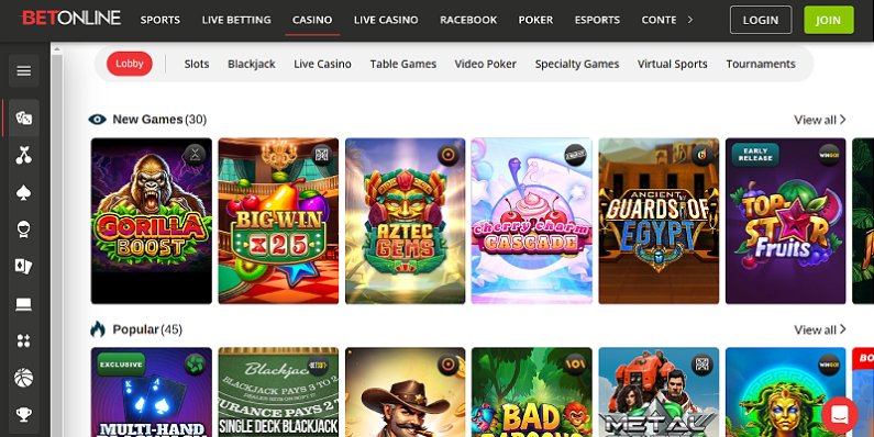 BetOnline Casino US