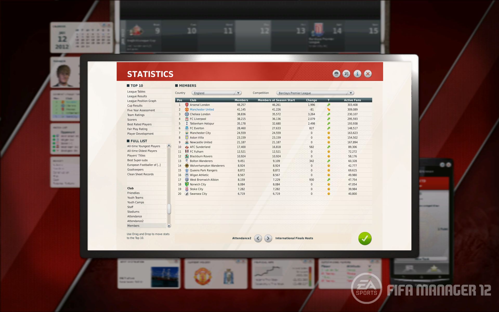 FIFA Manager 12 Screenshots