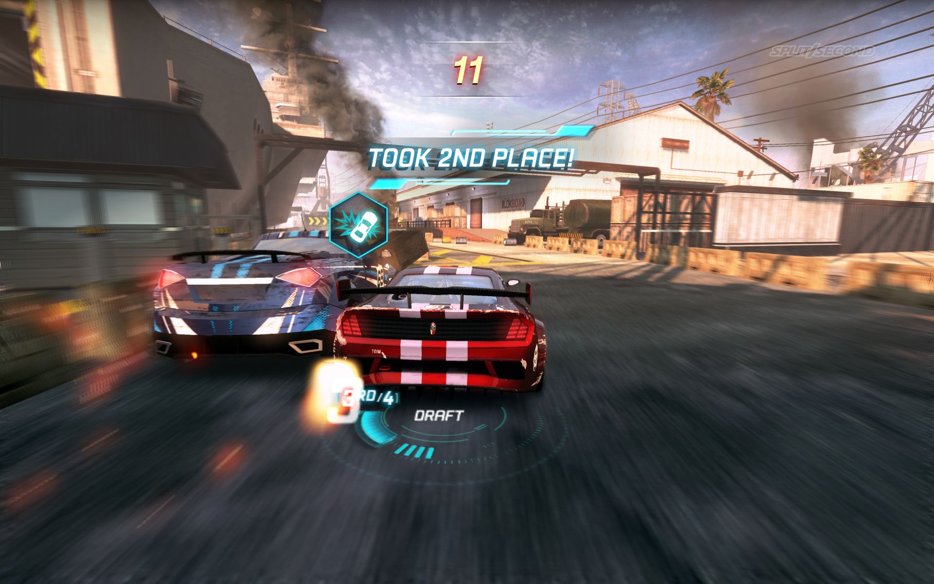 Split Second screens