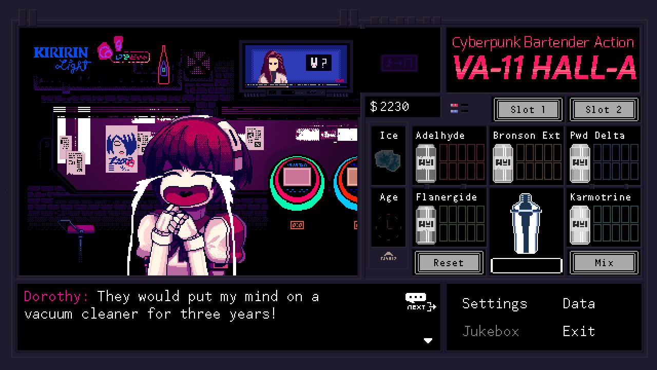 VA-11 Hall-A Screenshots