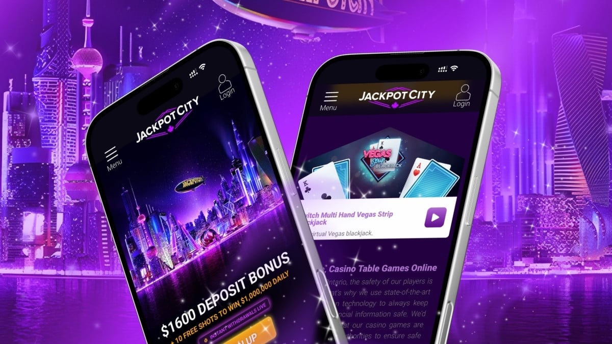 Jackpot City Casino Interface