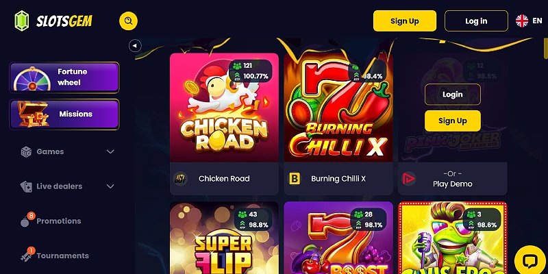 Visual representation of online slot games similar to those offered by Spirit Casino