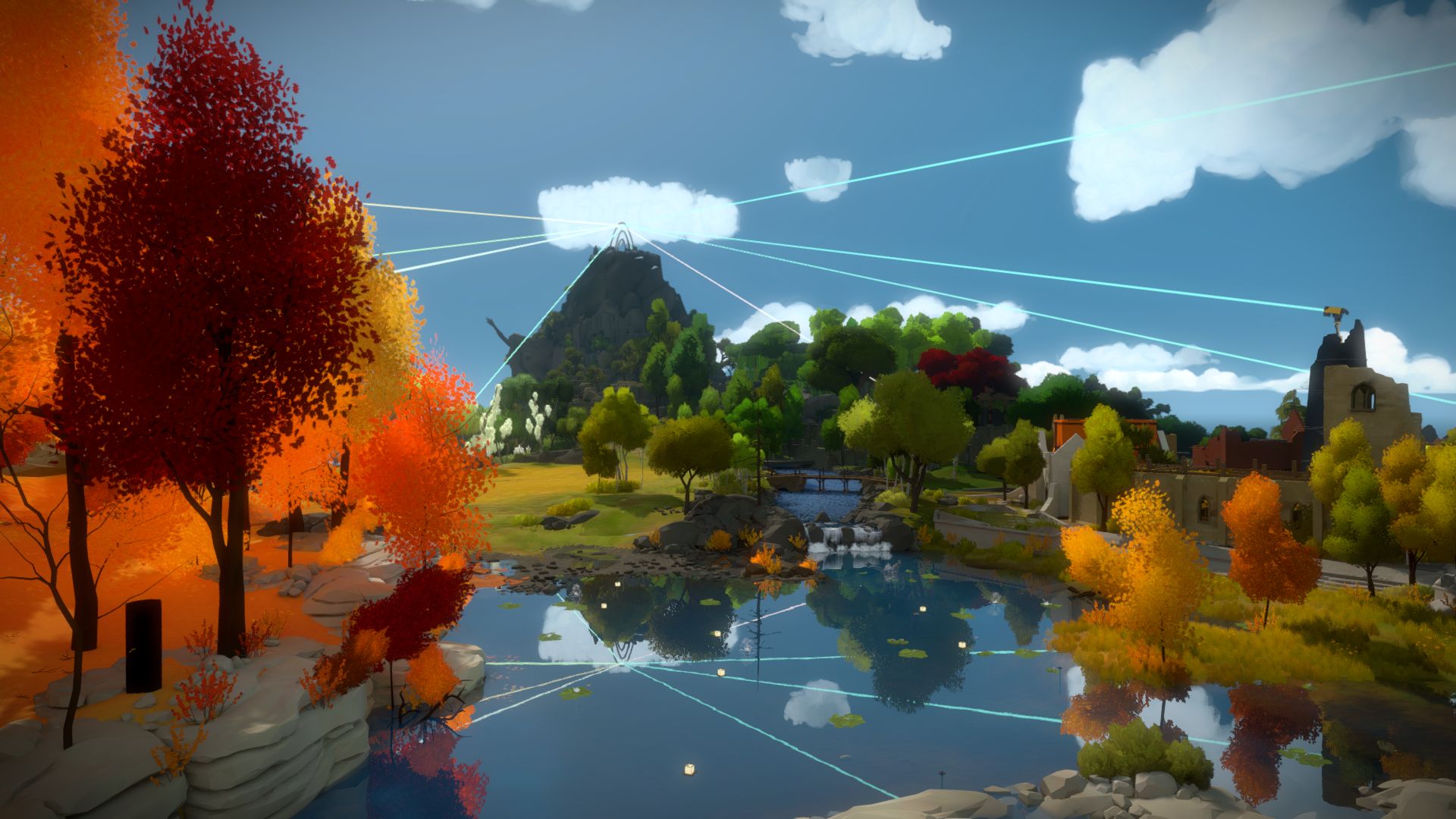 Witness игра. The witness (свидетель).игра. The witness Скриншоты. The witness геймплей. The witness осенний лес.