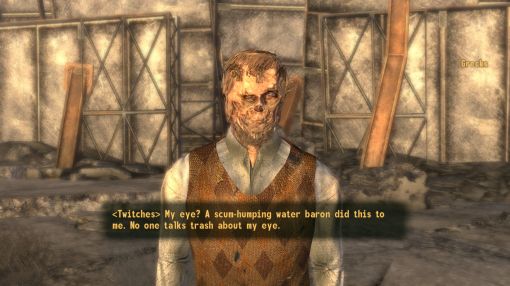 Your eye? No it looks fine, for a hideous Ghoul